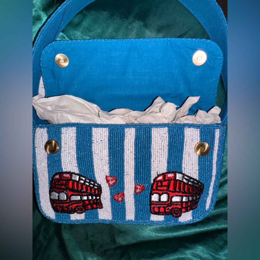 London Beaded Shoulder Handbag *NEW WITH TAGS*